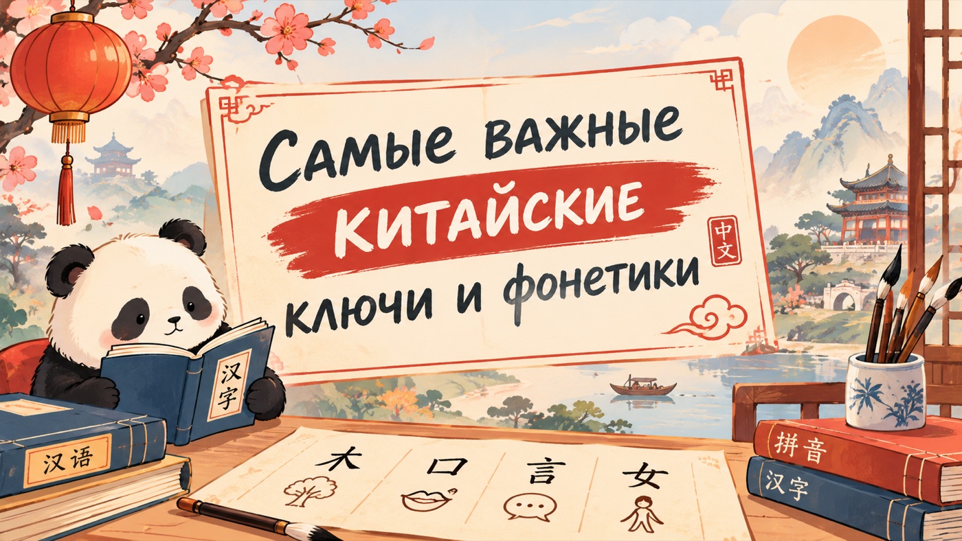 Превью материала: Китайские ключи и фонетики